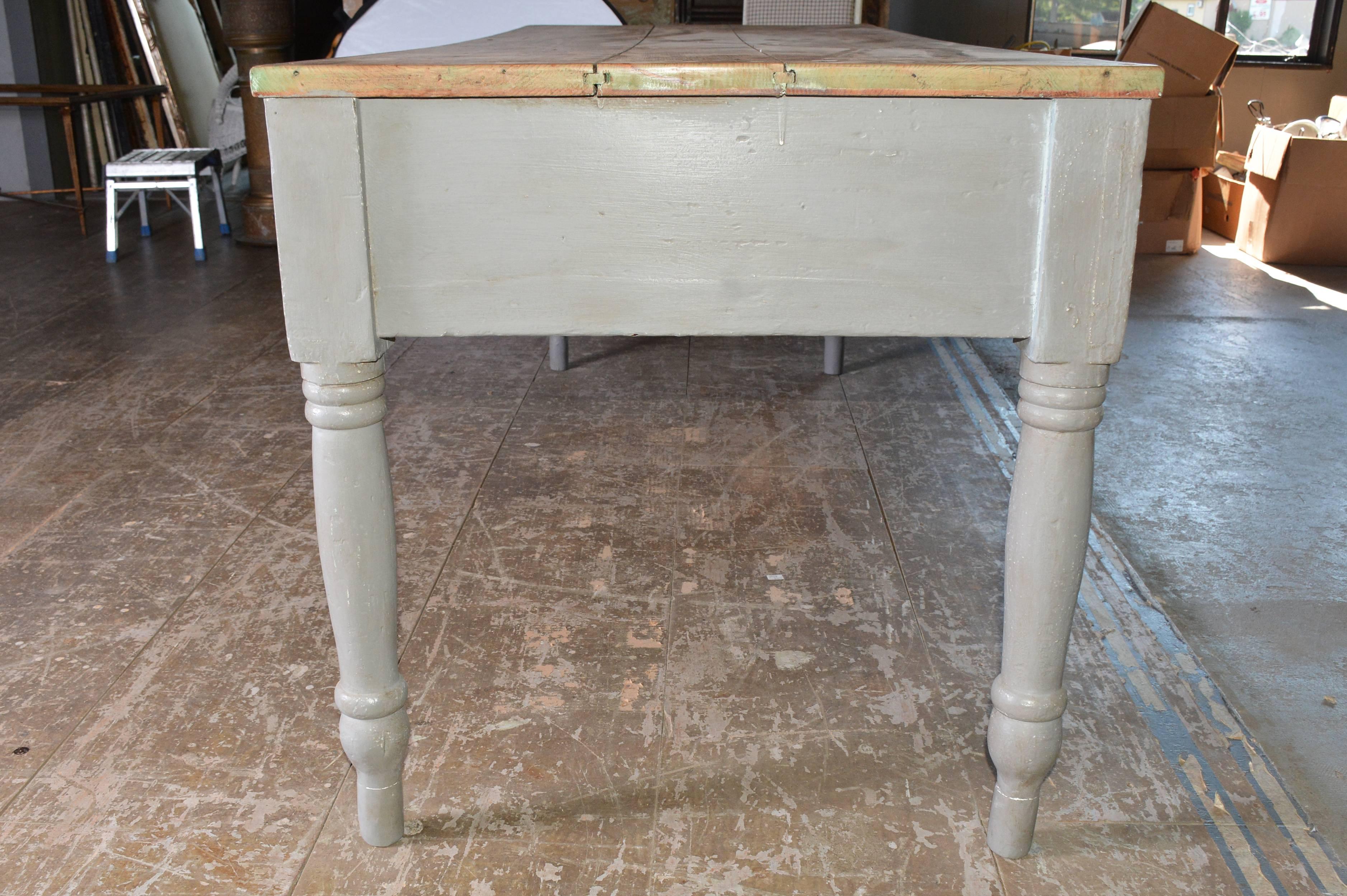 Hand-Crafted Country Work Table or Kitchen Island