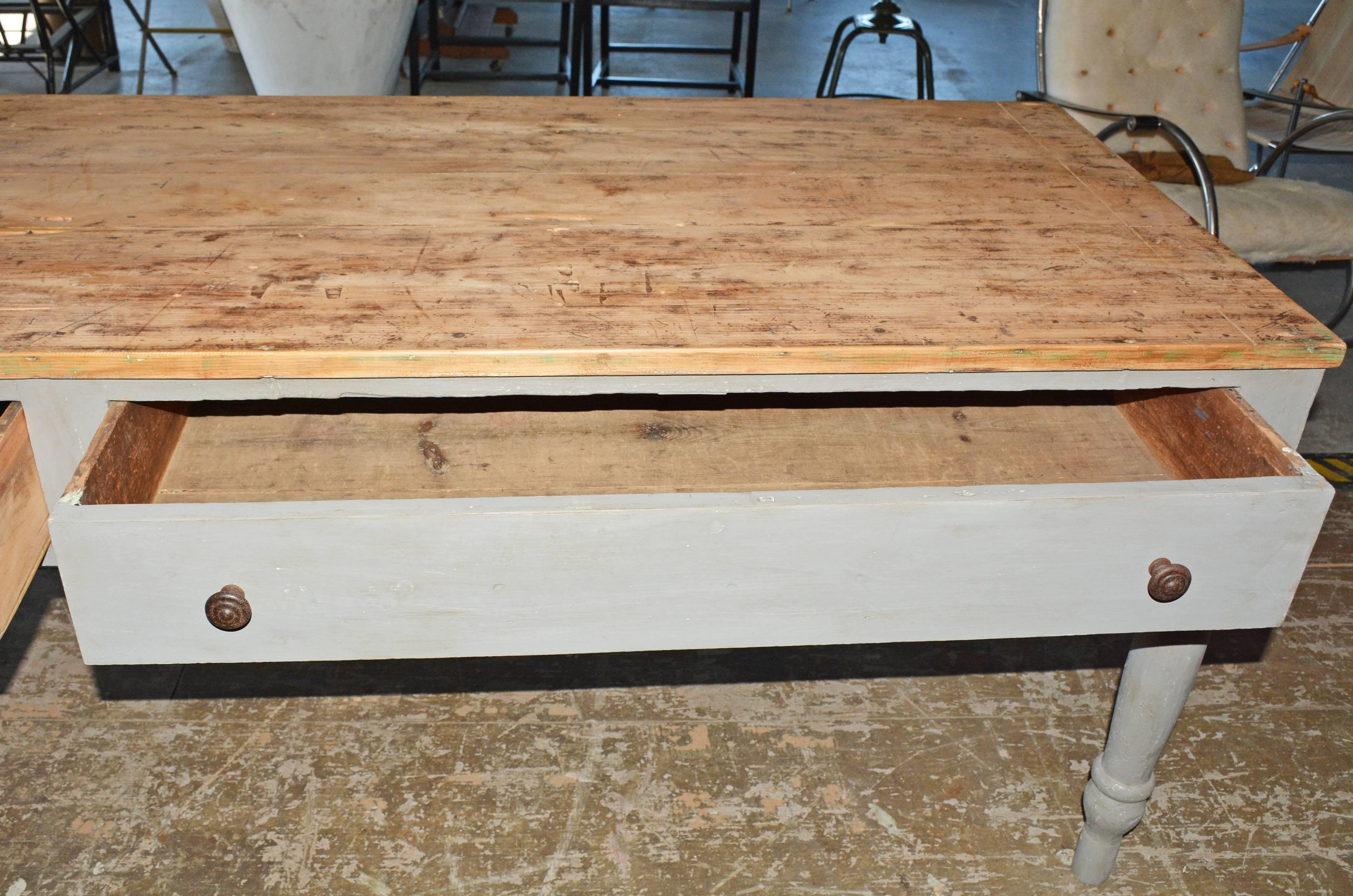 Country Work Table or Kitchen Island 1