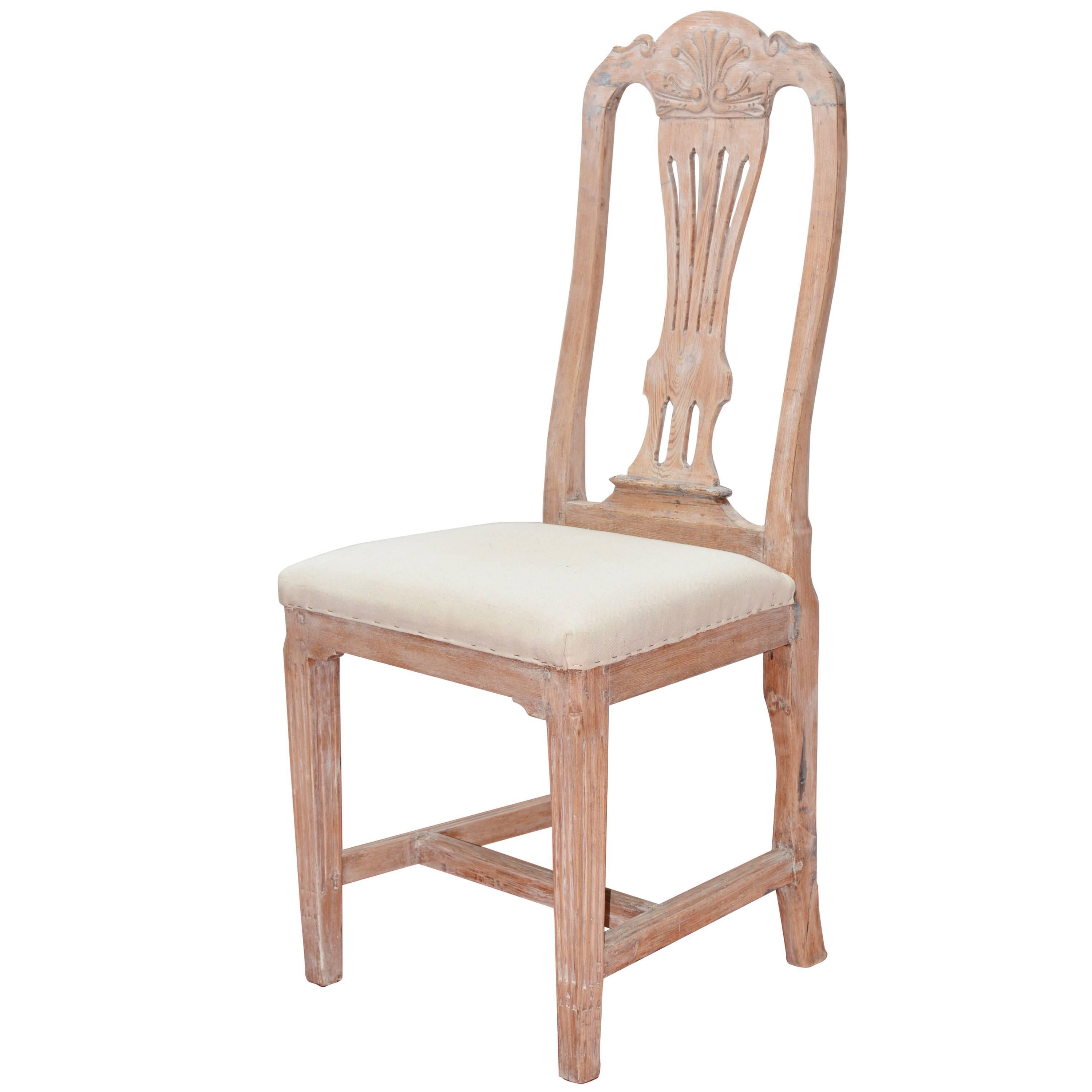 Gustavian Style Desk or Dining Chair For Sale