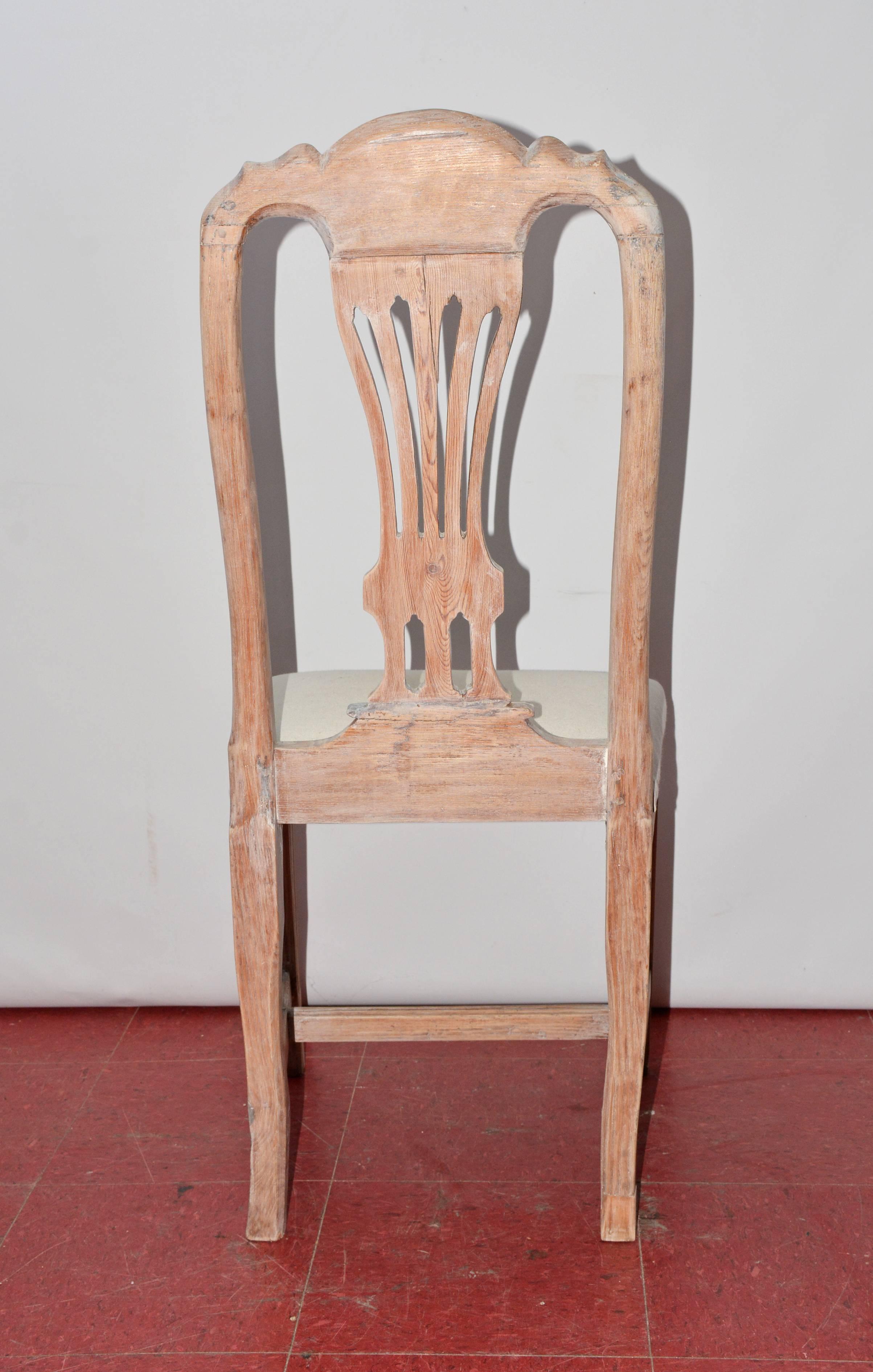 Swedish Gustavian Style Desk or Dining Chair For Sale
