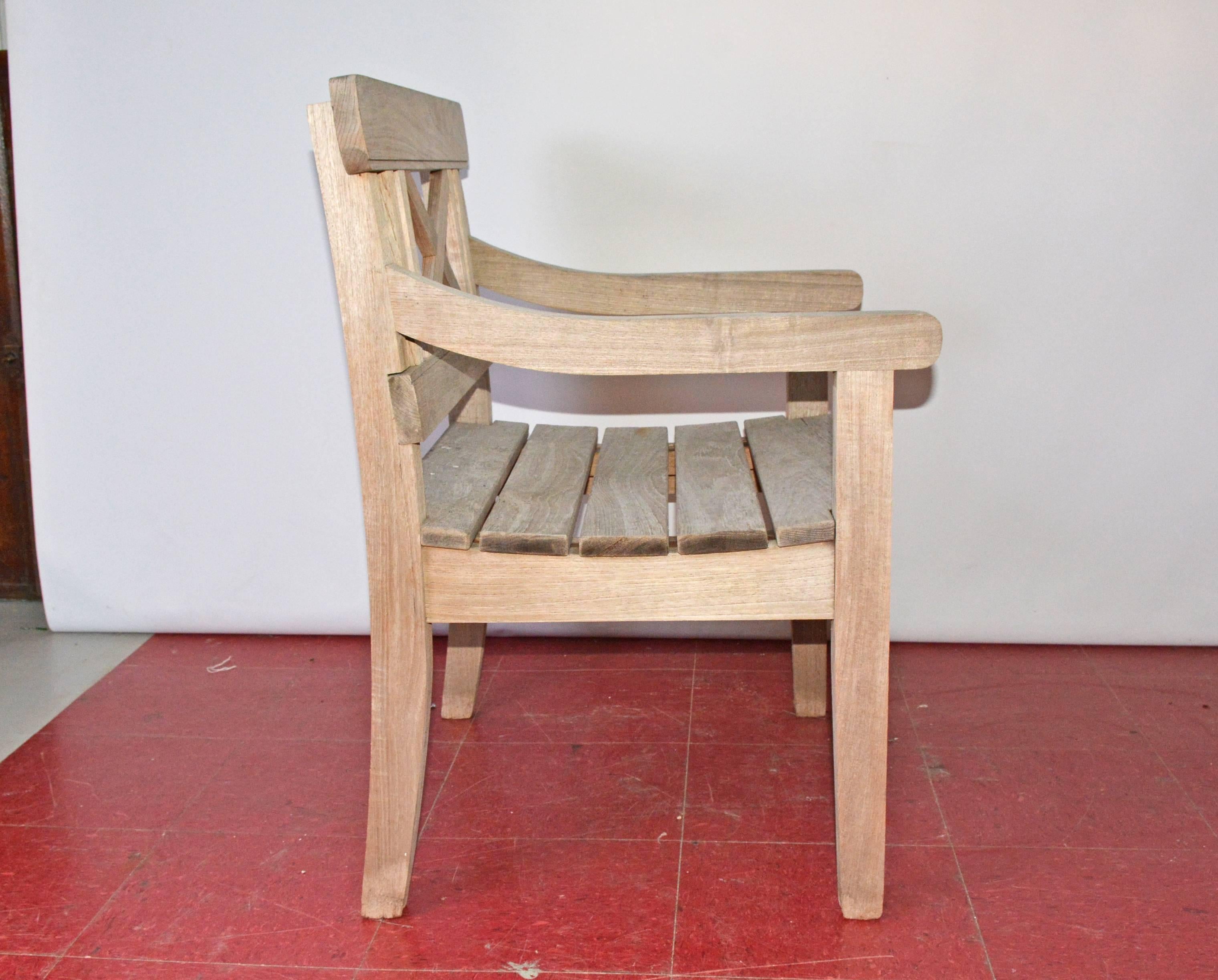 Vintage Danish Teak Armchair In Good Condition In Sheffield, MA