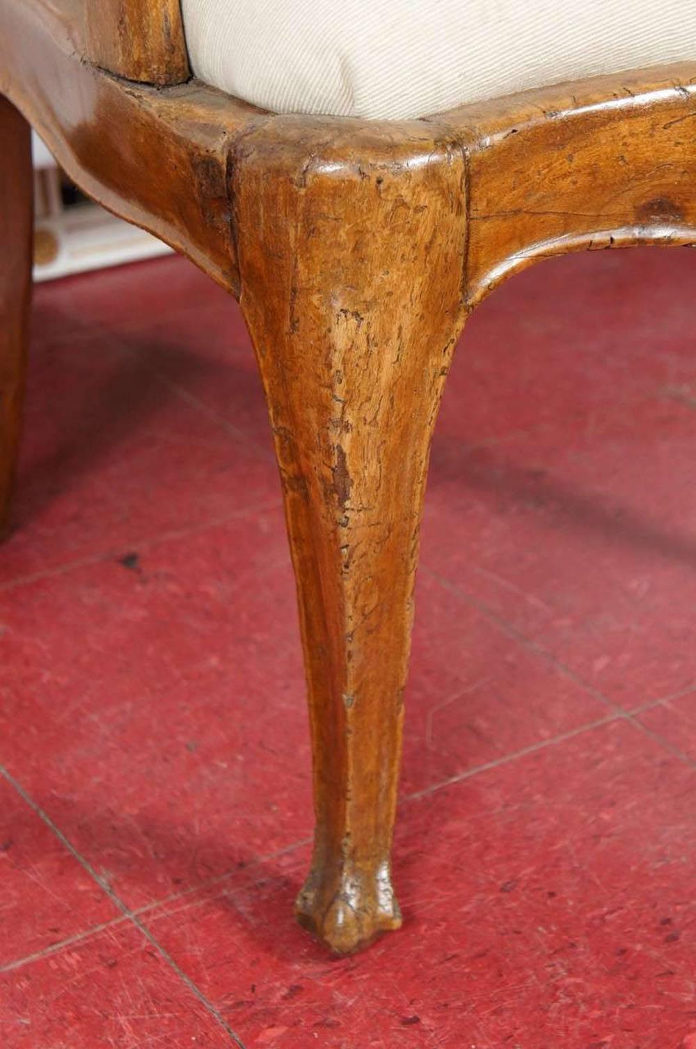 Hand-Carved Country Style Italian Chairs, Pair 1