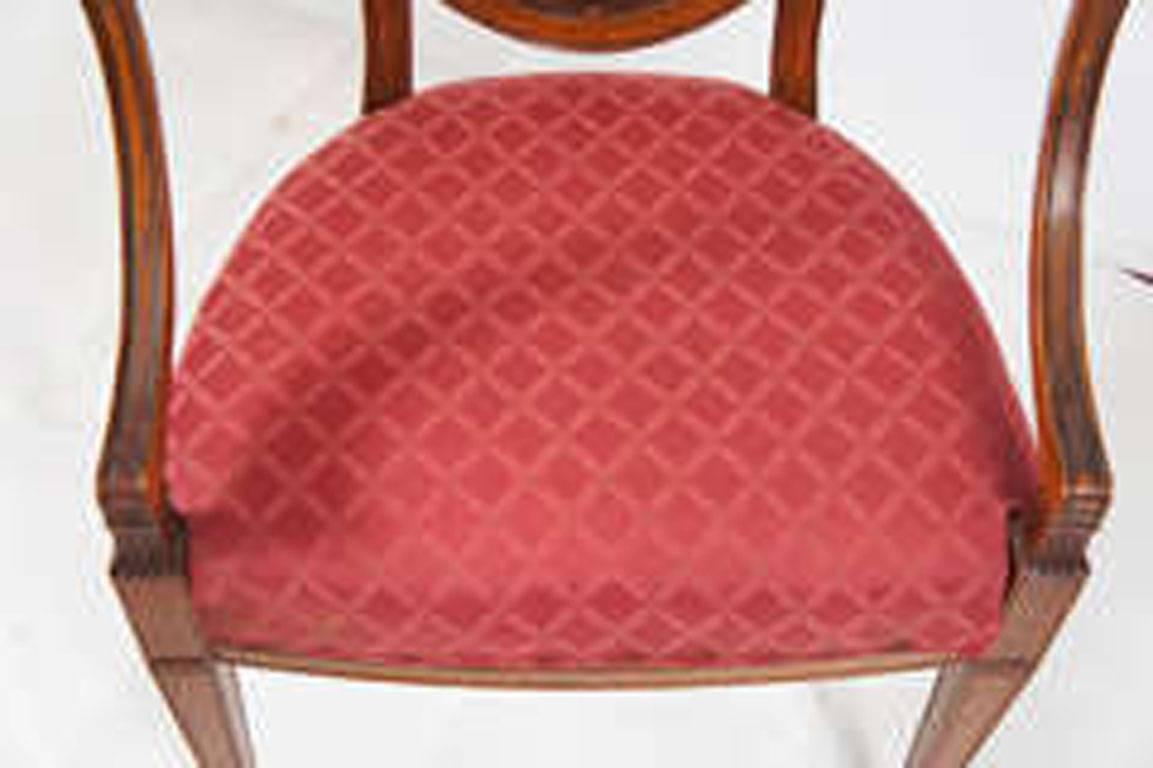 Upholstery Hepplewhite Armchair For Sale