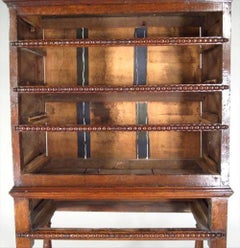 Charles II Oak Chest on Stand
