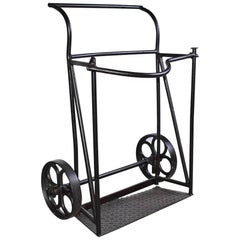 Antique Industrial Iron Cart