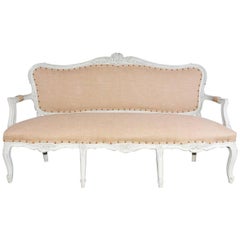 Settee Louis XV du 19ème siècle