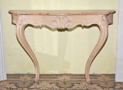 Antique Venetian Rococo Painted Console Table
