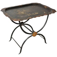 Chinoiserie Tole Tray Table