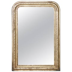 Louis Philippe Victorian Silver Gilt Mirror