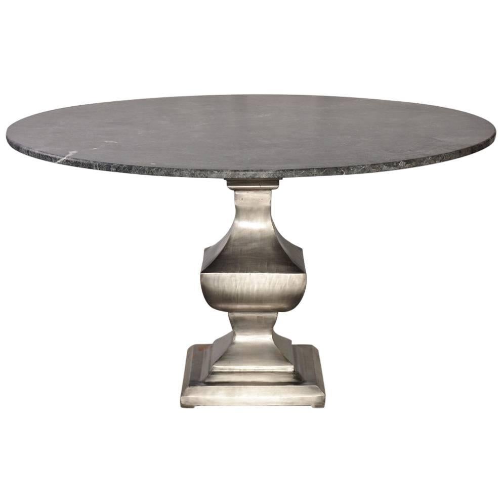 Nickel-Plated Iron Pedestal Base--Base Only For Sale