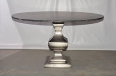 Nickel-Plated Iron Pedestal Base--Base Only