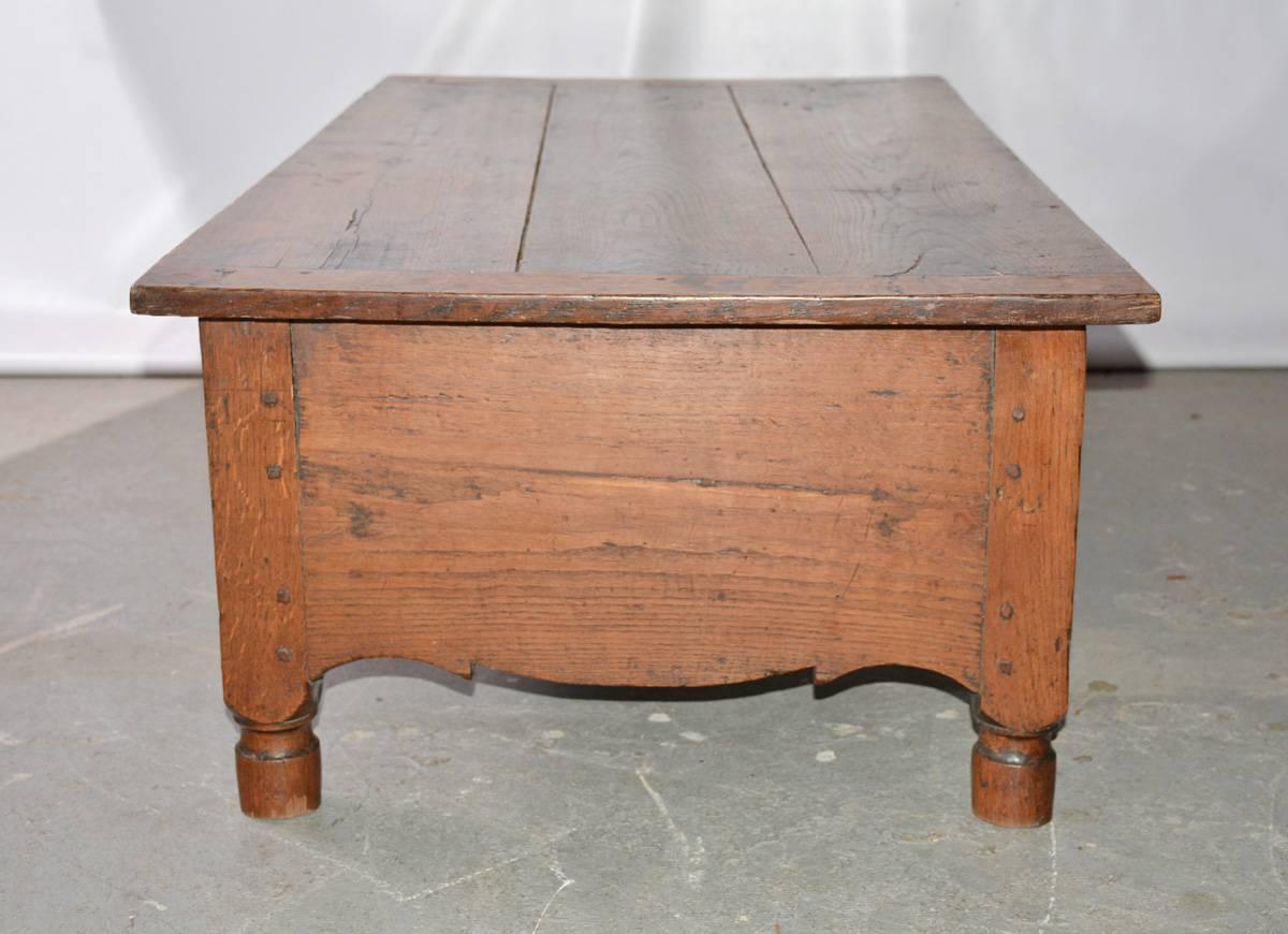 Oak French Directoire Coffee Work Table For Sale