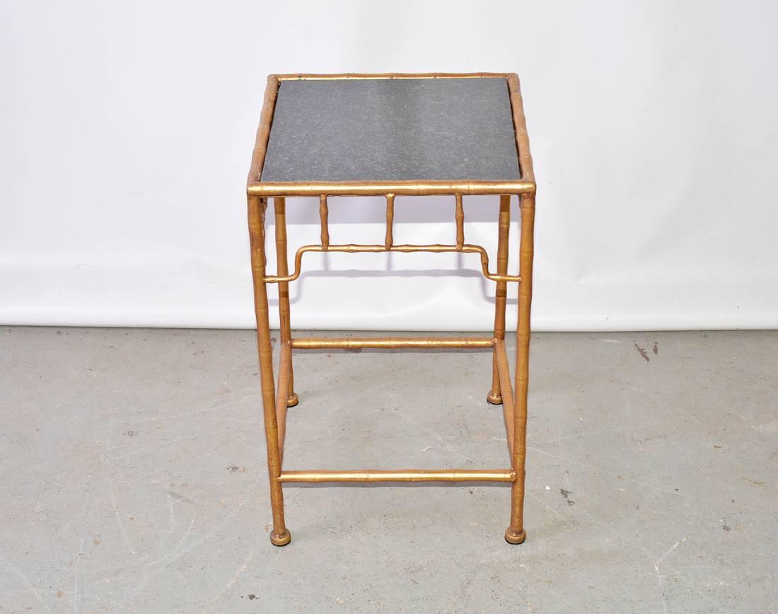 metal bamboo table