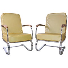 Ein Paar KEM Weber Springer-Sessel