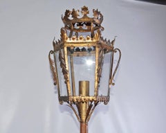 Italian Processional Lantern Floor Lamp