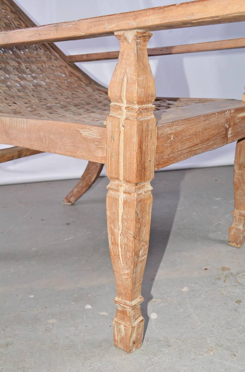 Anglo-Indian Teak Plantation Chair For Sale 2