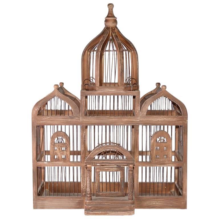 Antique Architectural Bird Cage For Sale at 1stDibs