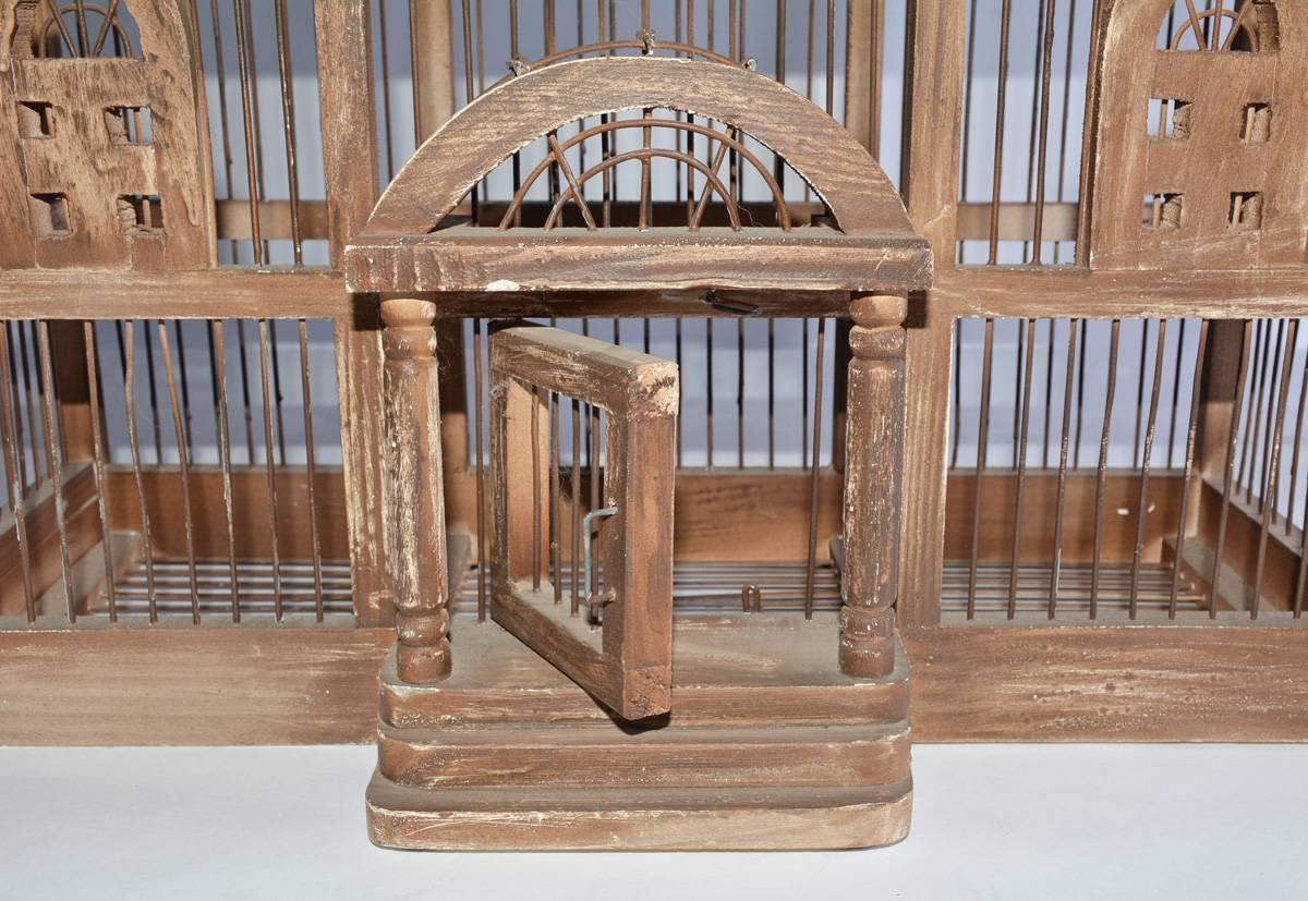 Antique Architectural Bird Cage In Good Condition In Sheffield, MA