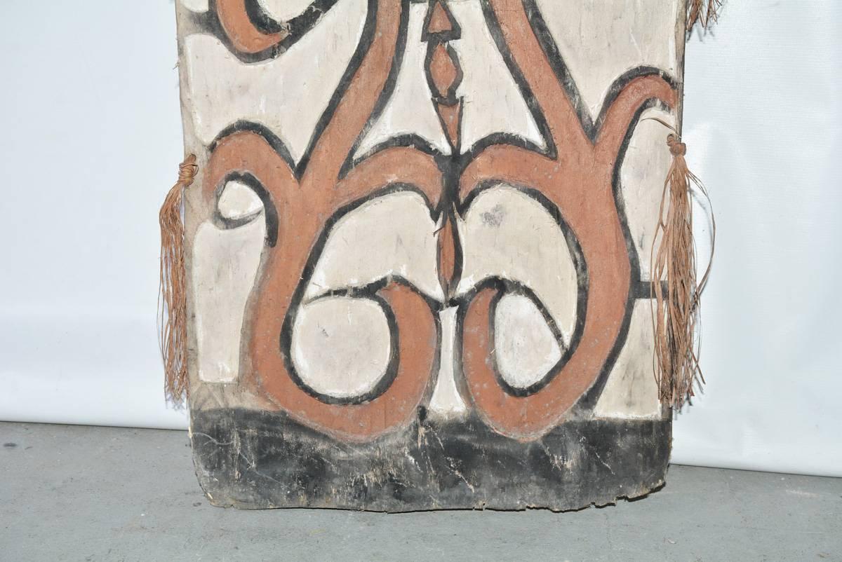 Early 20th Century Large Tribal Shield In Good Condition For Sale In Sheffield, MA