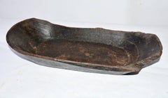 Wooden Antique Bowl with Decorative Balls