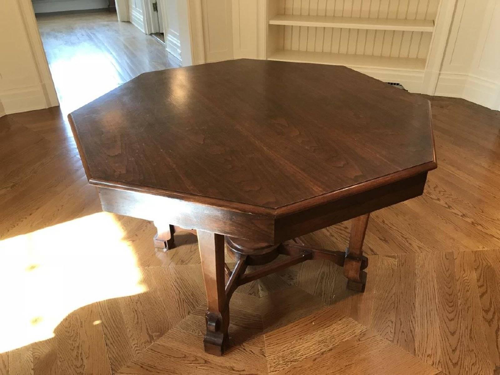vintage octagon dining table