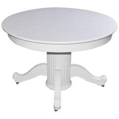 Mesa de Comedor Redonda Victoriana con Pedestal