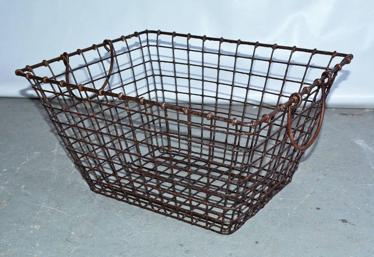 Vintage Wire Baskets with Handles, Sold Singly at 1stDibs