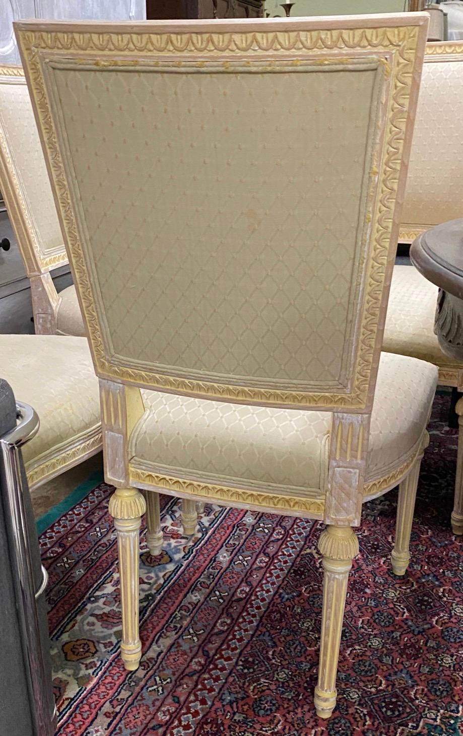 Set of 4 Louis XVI Style Dining Chairs 3