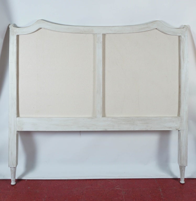 Vintage French Directoire Style Queen-Size Headboard In Good Condition In Sheffield, MA