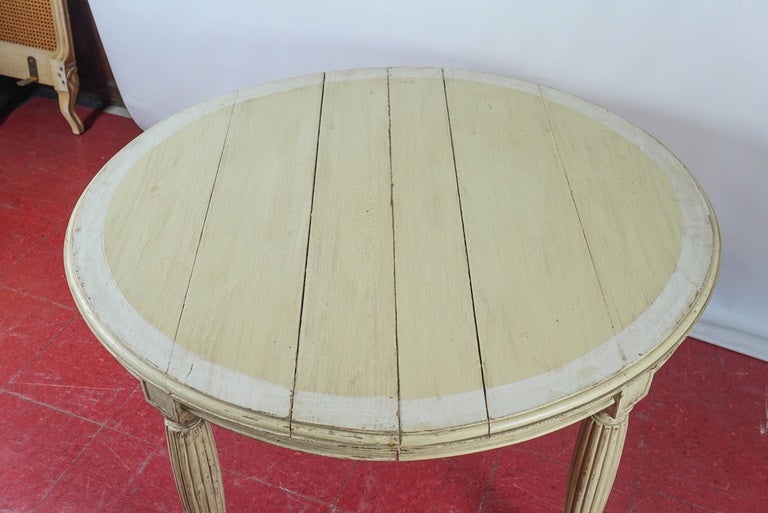 Gustavian Antique Swedish Oval Dining Table For Sale
