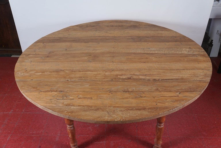 American Craftsman Antique Round Country Dining Table