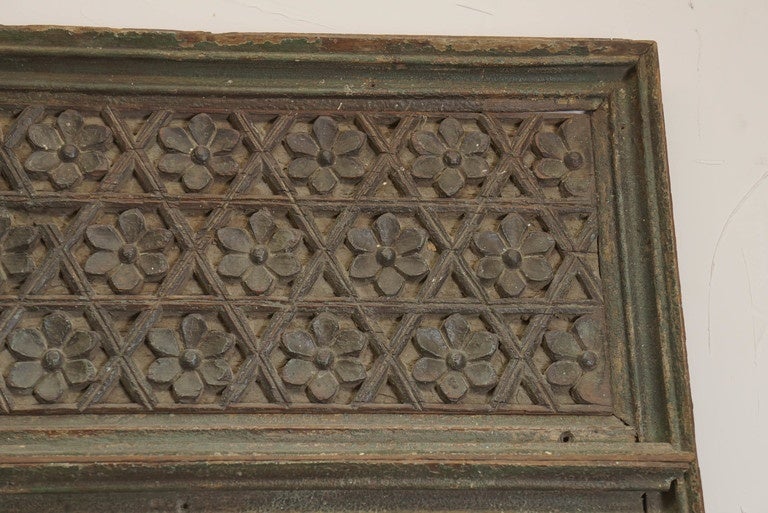 Unknown Carved Trumeau Mirror