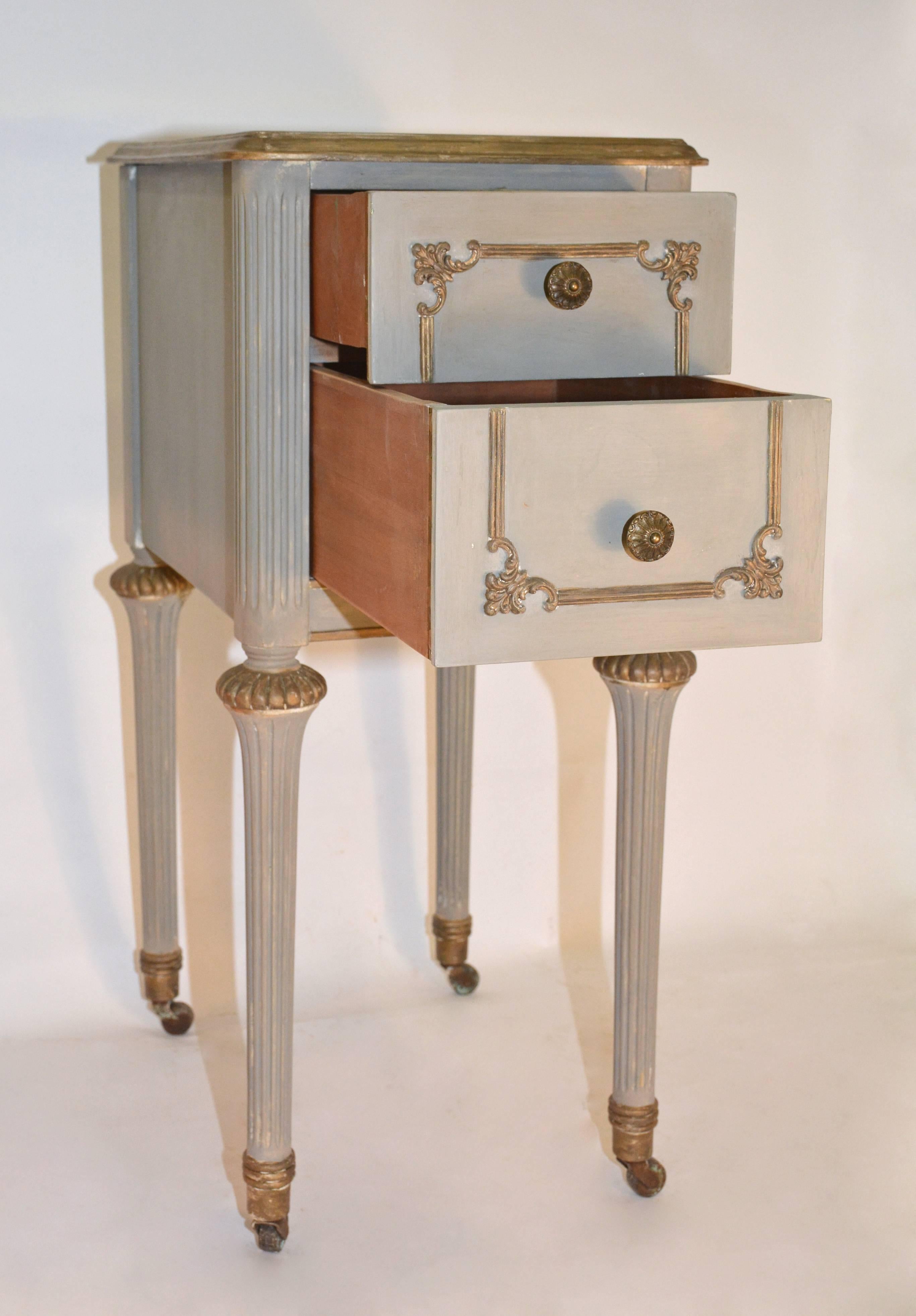 American Pair of Neoclassical Nightstands