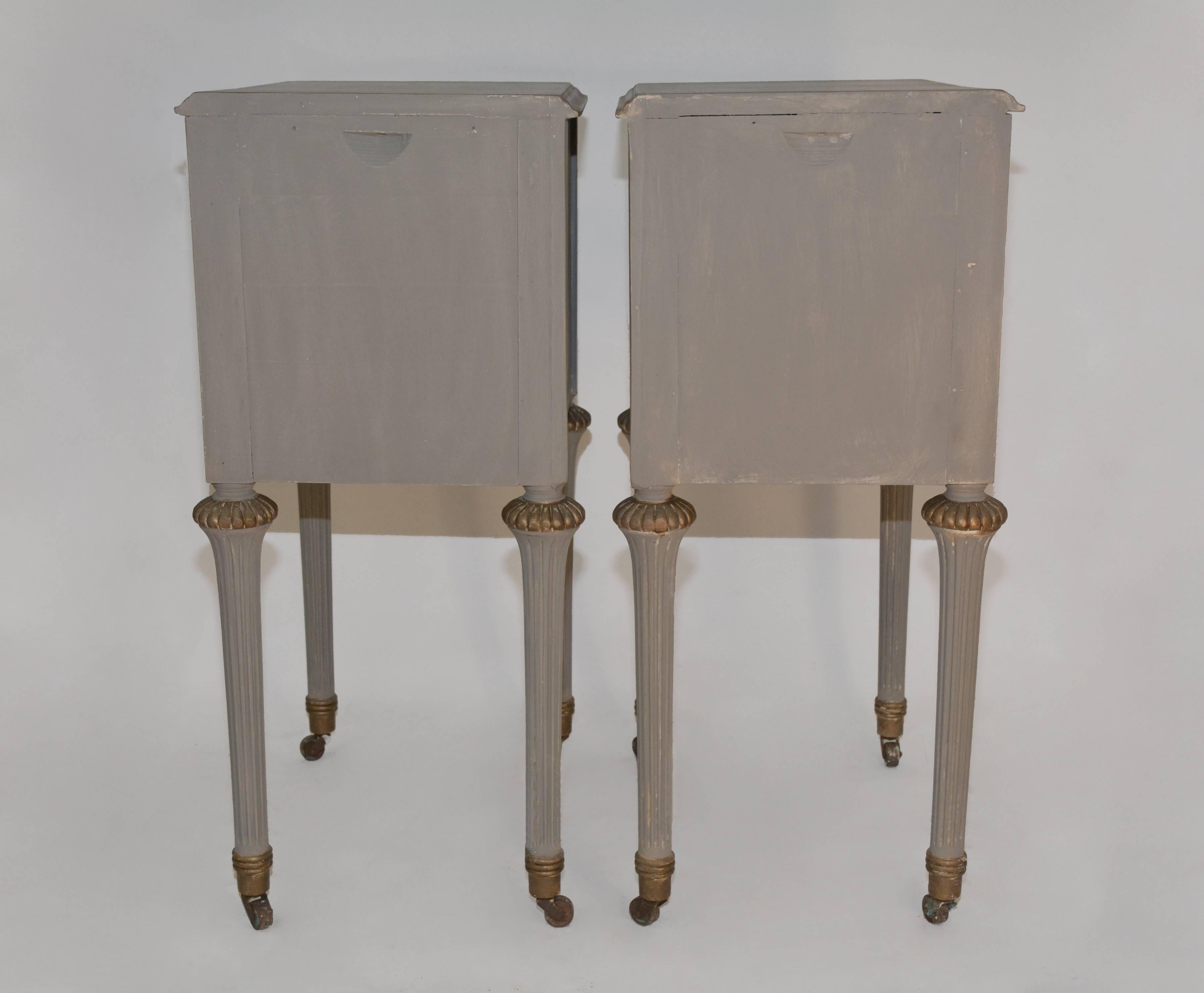 Gustavian Pair of Neoclassical Nightstands