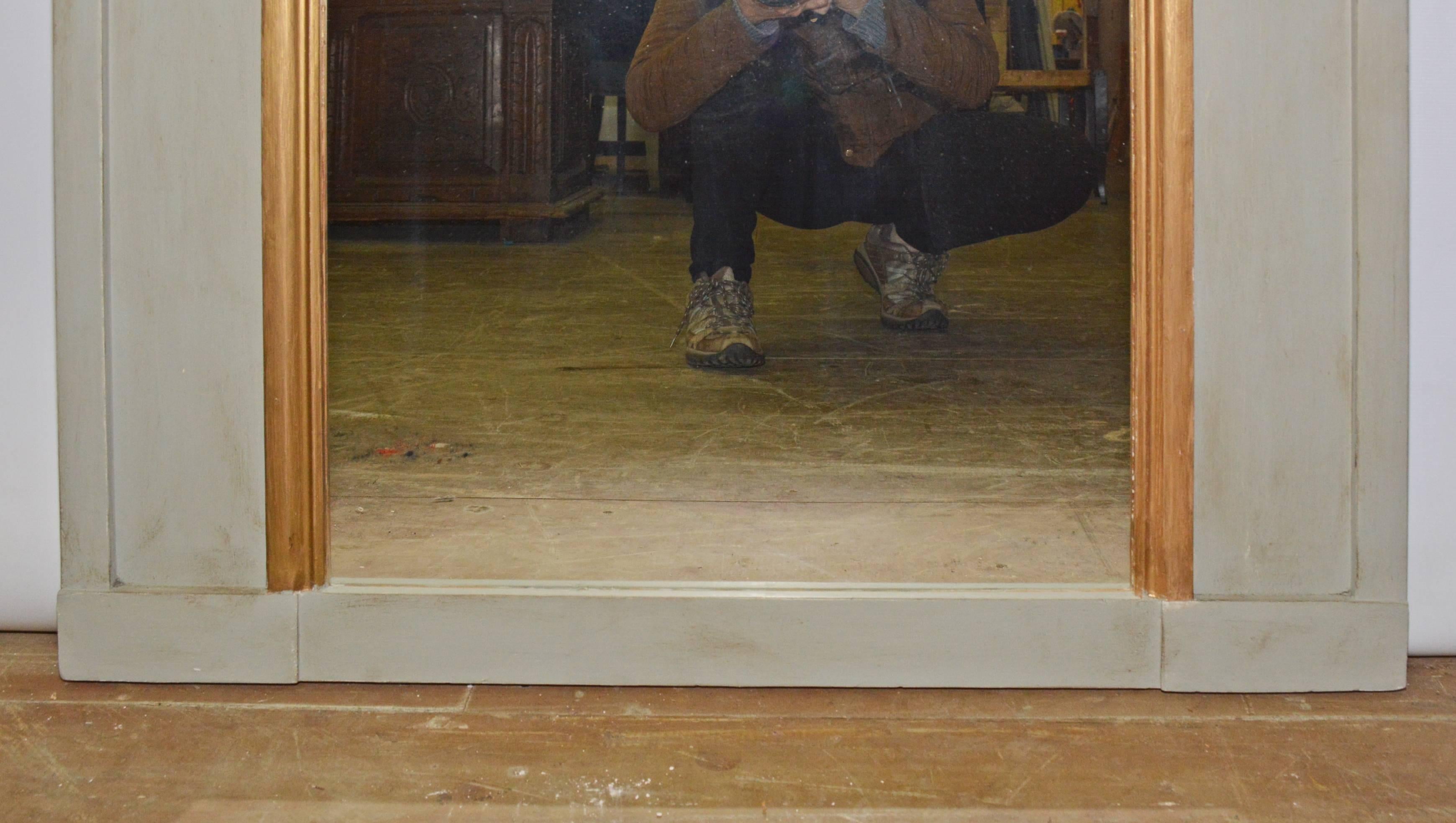 Gustavian Neoclassical Style Trumeau Mantel Mirror