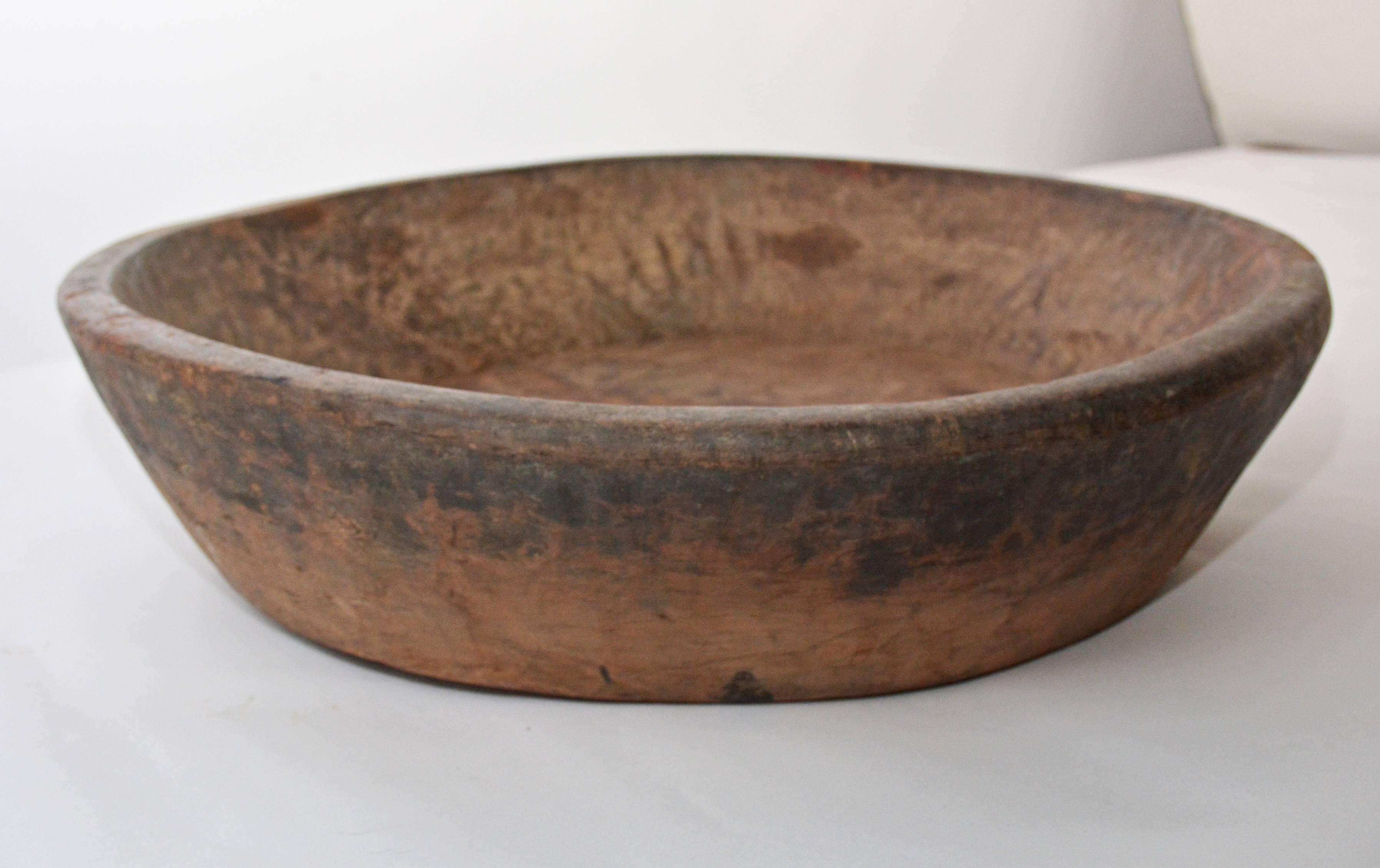 antique hand carved wooden bowls