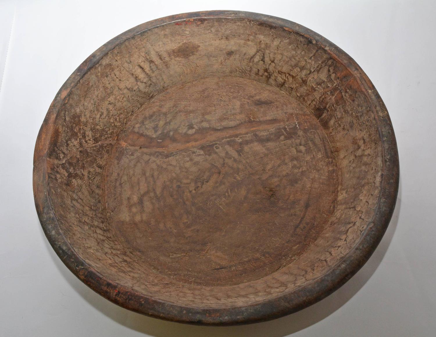 Antique HandCarved Wood Bowl at 1stdibs