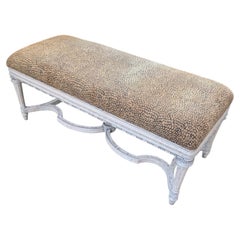 French Regency Style Upholstered Bench