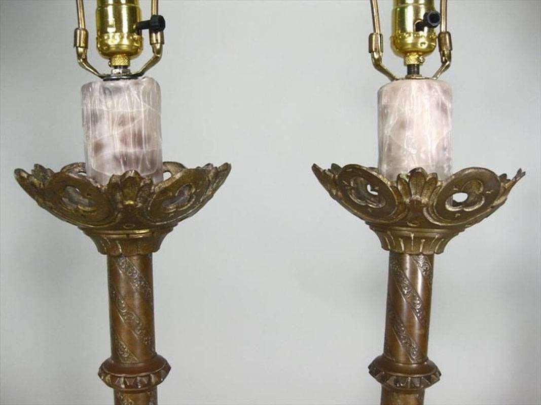gothic brass lamps