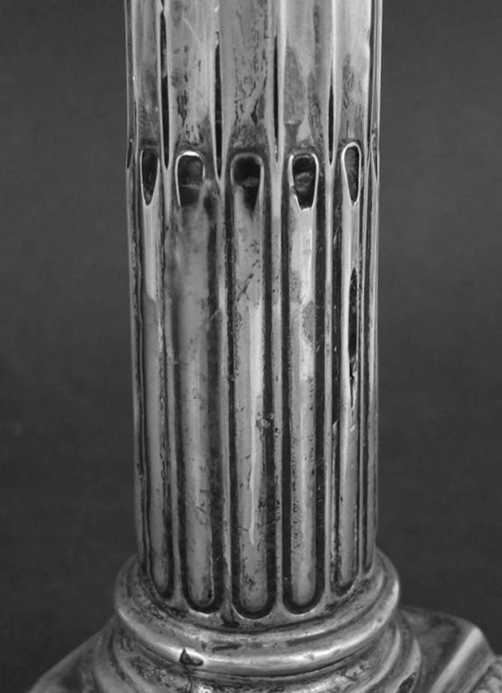 corinthian column candlesticks