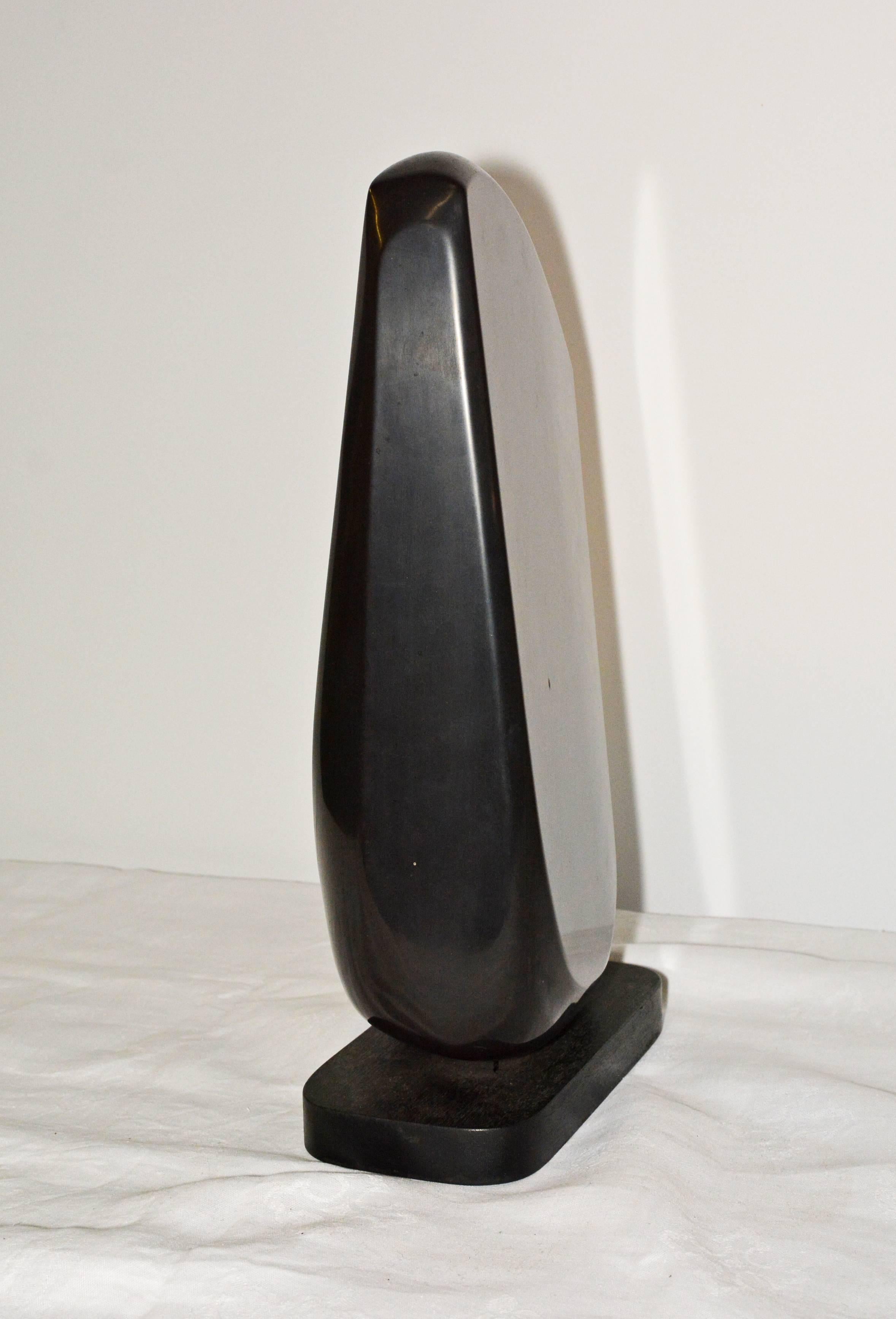 Organic Modern Contemporary Black Marble Sculpture
