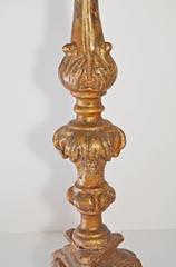 18th Century Italian Giltwood Altar Candlesticks