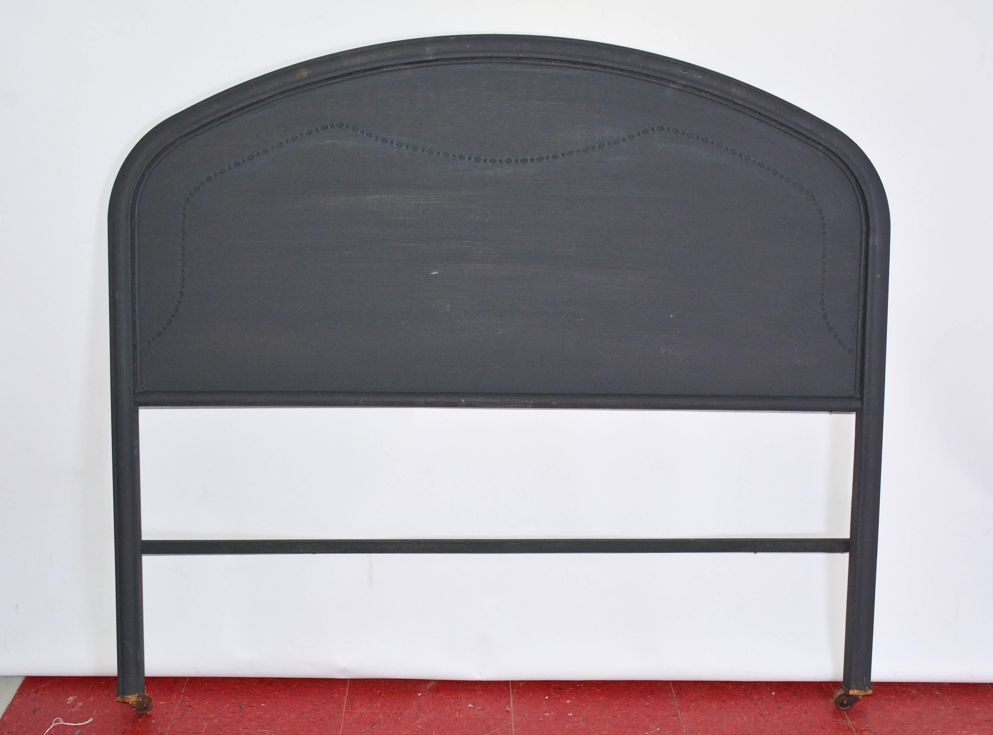 Machine-Made Venetian Style Double Iron Headboard