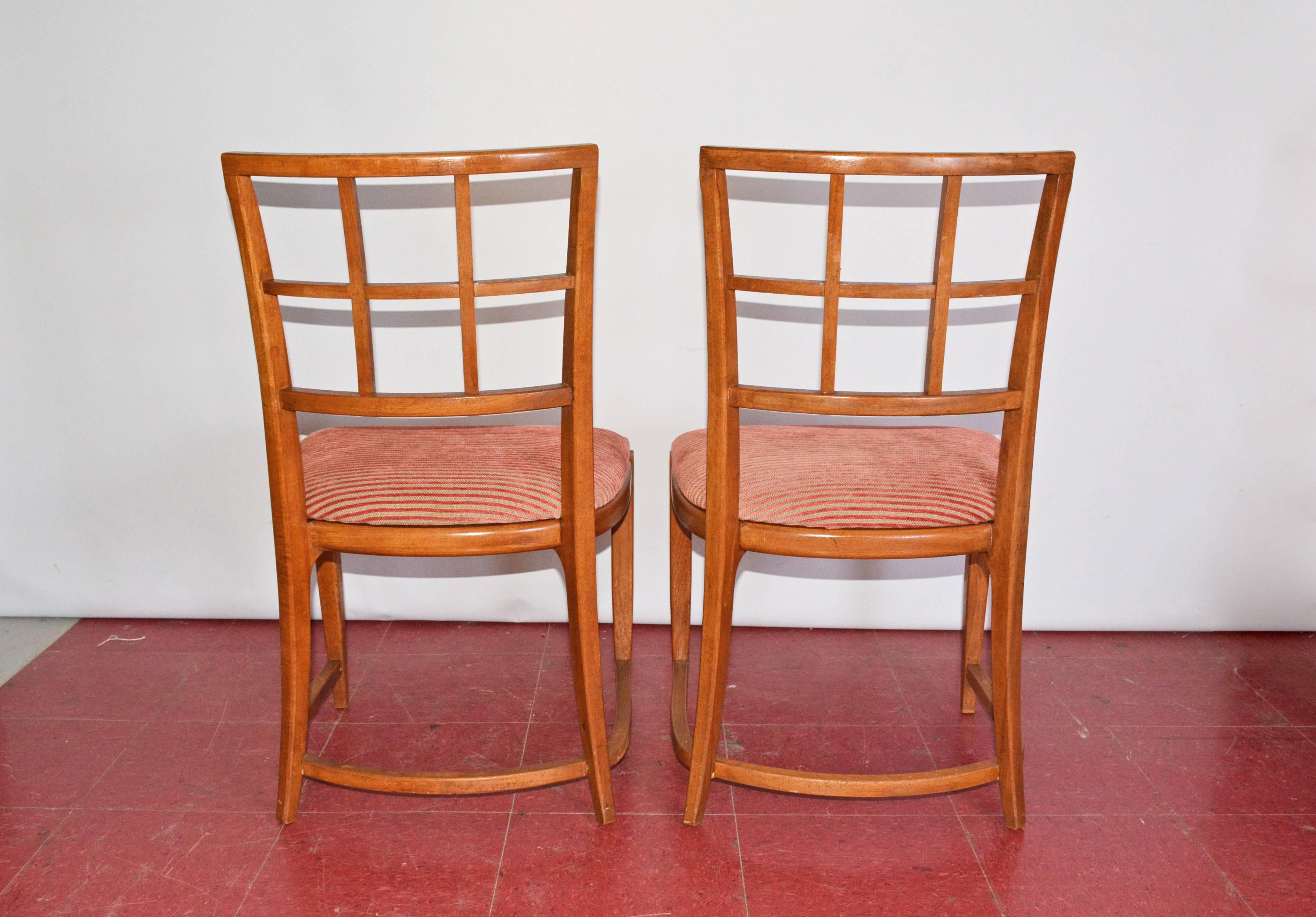 20th Century Four Art Deco Dining Chairs