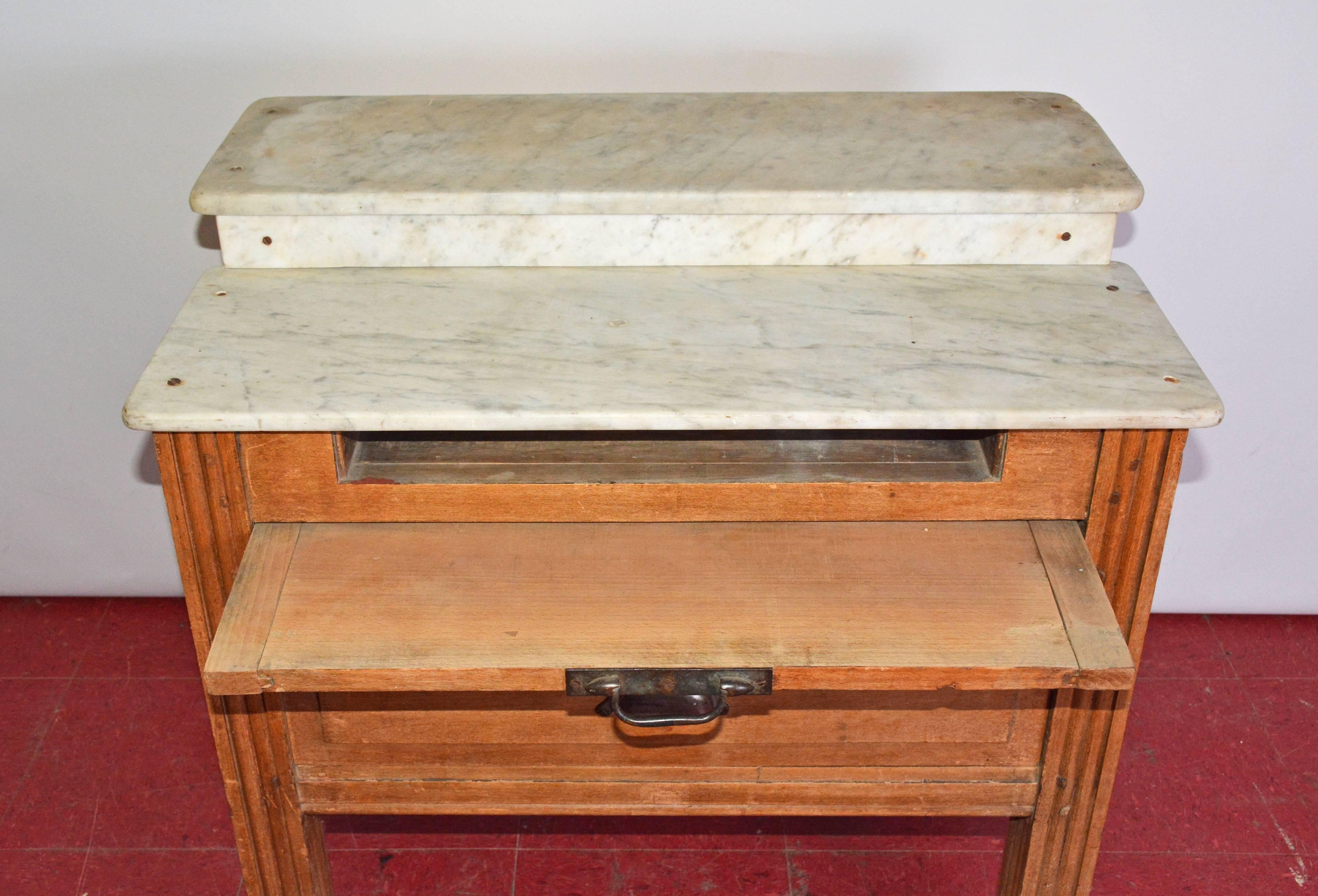 antique baker table