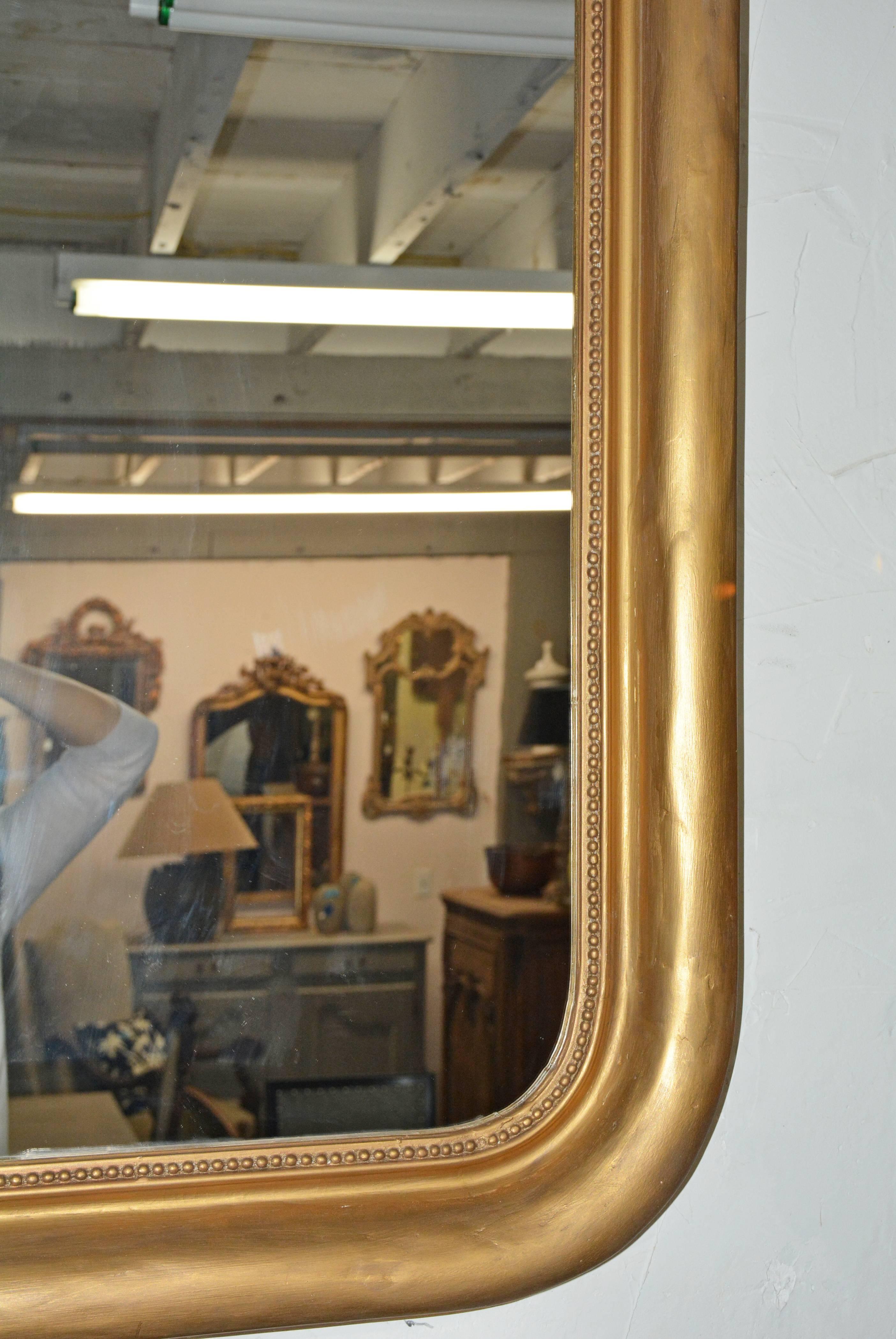 French Louis Philippe Mirror with Rounded Corners