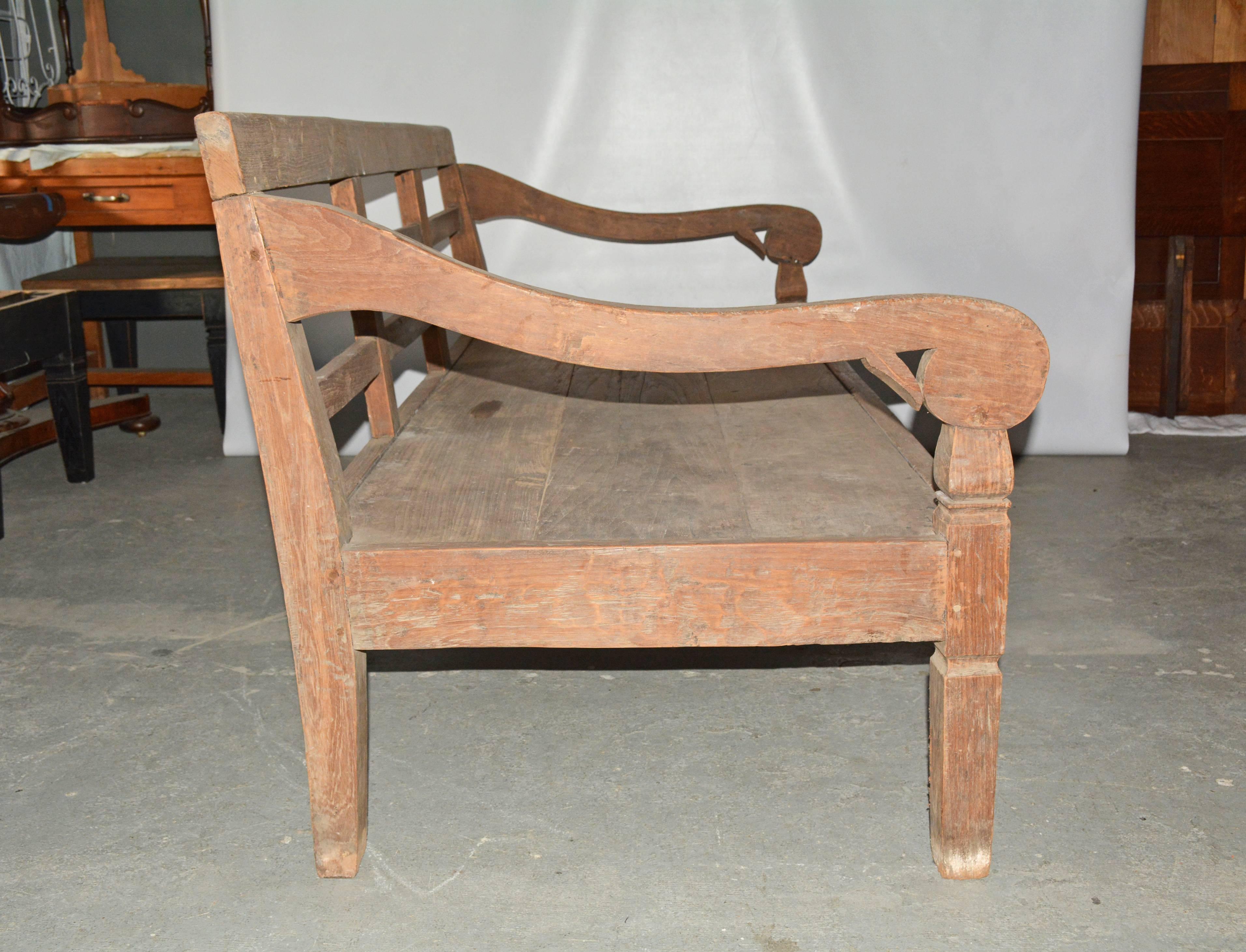wooden daybed bench