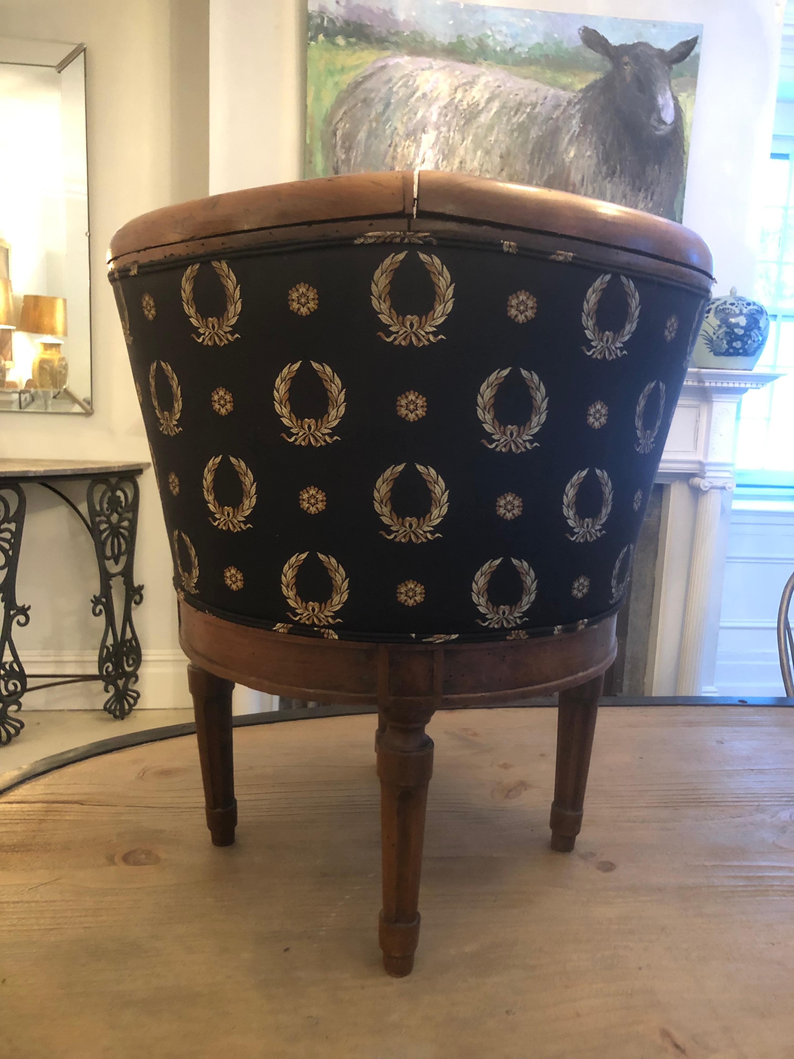 French Barrel Slipper Chairs For Sale 2