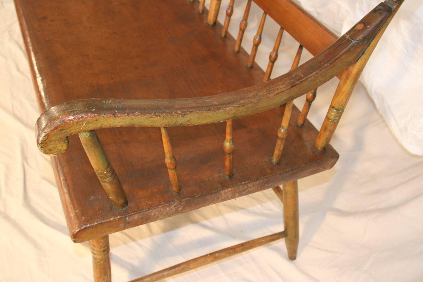 19th Century Deacon's Bench In Good Condition In Sheffield, MA