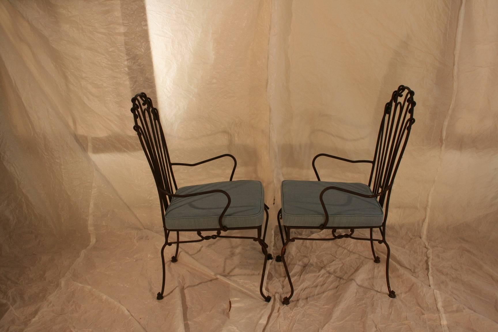 indoor wrought iron chairs